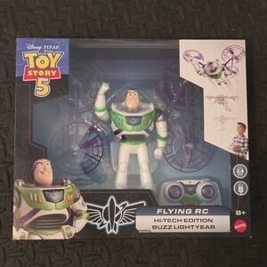 Mattel Toy Story 5 Flying RC Buzz Lightyear Hi-Tech Edition Drone NEW